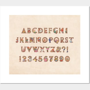 Children's Nursery - Alphabet and Numbers Posters and Art